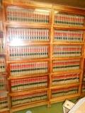 2 sets 6 stack Ash or Birch Mid-Century Barrister Bookcases with tops and bottoms