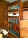 Antique Oak Barrister Bookcase with top and Base