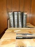 Large 30 volume Leather set Books, two boxes are full..