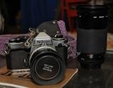 NIKON 35mm CAMERA AND LENS