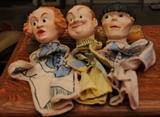 3 STOOGES HAND PUPPETS 