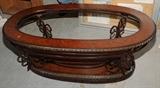 GLASS TOP COFFEE TABLE