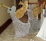 Christmas angels outdoor decor.