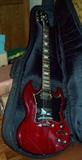Epiphone electric guitar w. case.