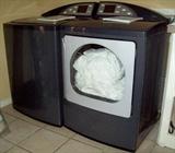 Washer and gas dryer.