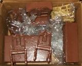 Arcade cast iron doll furniture.