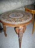 MOTHER OF PEARL INLAID TABLE 