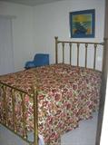 VINTAGE BRASS BED WITH NEW MATTRESS
