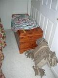 CEDAR CHEST & RAG RUG