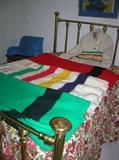 3 HUDSON BAY BLANKETS (4 POINT) & COAT