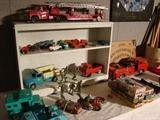 metal trucks, tin toys, etc..