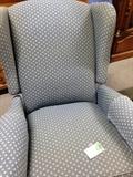 BLUE & WHITE RECLINER