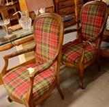 PLAID ARMCHAIRS