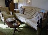 French Provencial sofa and chair