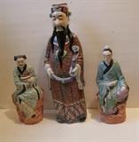 ~ Early 20th C. Lg. porc figure of Royal figure w/scepter ~ Pair of early 20th C. porcelain Male and Female figures