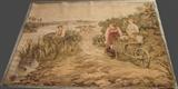 C/1915 Signed Daniel Ridgeway Knight Tapestry, 6'x4'7" 