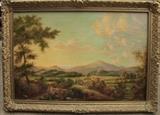 C/1930's Oil on canvas of European landscape singed Fred K. Alden, 24x26" 
