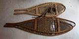 Pair of Canadian snow shoes by Safe Sport Co., Northwood's Brand & C/1930's Pair of Tubbs lg. snowshoes made in Norway, Maine