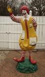 1970s Free Standing Fiberglass Ronald McDonald - Part of a 1 owner collection of hard to find vintage McDonalds items in this Auction