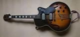 C/1940's Harmony arch top electric guitar, Rosewood head stock w/hard case 