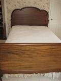 Mahogany  1920's Queen Anne Full Bed