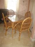 Bamboo Table & 4 Chairs
