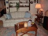 Flexsteel Sofa & Thomasville Drop Leaf Coffee Table