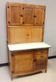 refinished Hoosier kitchen cabinet