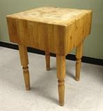 butcher block table