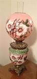 Antique Gone with the Wind hand painted lamp