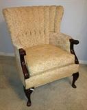 antique wingback chair