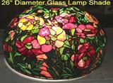 26 inch diameter stained glass lamp shade