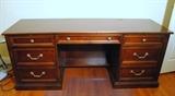 Stanley Executive Cherry Computer Desk
