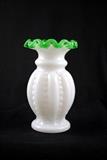Vintage Fenton Emerald Crest Vase, 4 ½ inches
