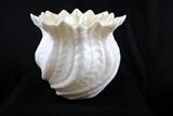 Belleek Neptune Yellow Planter Vase 4 ½ inches
