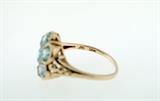 Fine 10K Gold & Blue Topaz Ladies Ring
