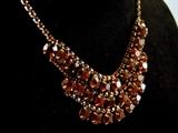 Vintage Costume Ruby Red Rhinestone Demi-Parure

