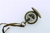 Vintage Brass Case Compass
