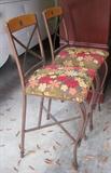 3 iron bar stools