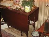 Gate leg drop leaf table.