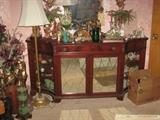 Mirror front Mahogany Credenza