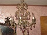 Christal Tear Drop Chandelier.