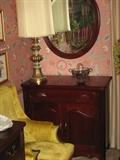 Davis Cabinet limited edition "Lillian Russel " Solid cherry Commode #2365 made in 1996 with certificate of authenticity with picture of the Cabinet and Mirror.