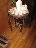 Ornate Table& Doilies.