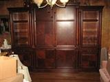 Large Entertainment Cabinet cherry/ Mahogany.