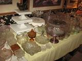 collection of cake stands.
