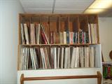 large selection of records