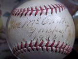 JOE MCCARTHY, DATED 1936 W/ YANKS! ON BALL