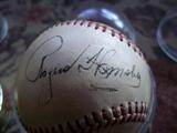 ROGERS HORNSBY, OFFICIAL NTL LEAGUE BALL, WARREN GILEY PRES.