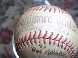 JOHNNIE DYKES, 1954 ON A BALTIMORE ORIOLES BALL